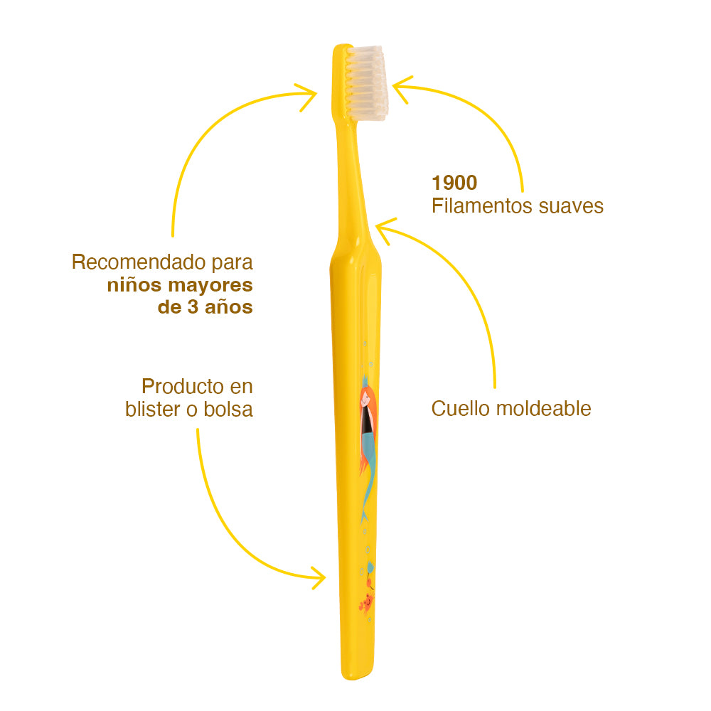 Cepillo Dental Tepe Para Niños De +3 Años - Kids Soft