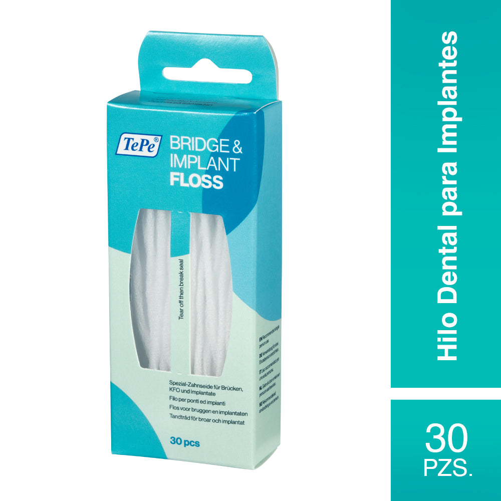 Hilo Dental Para Implante Tepe Bridge & Implant Floss 30 Pz